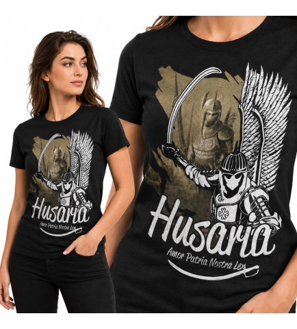 KOSZULKA DAMSKA HUSARIA AMOR PATRIA NOSTRA LEX